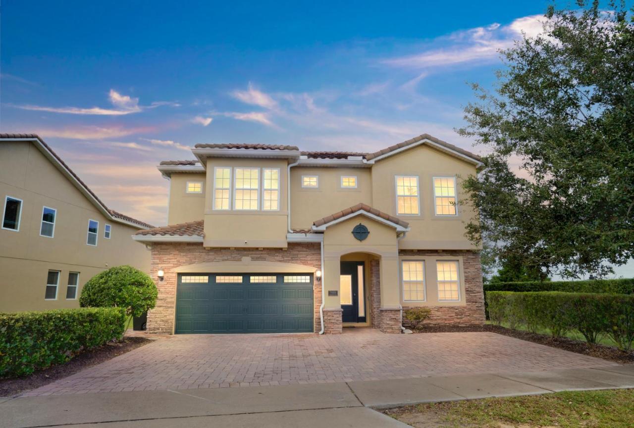 Huge 10 Bdr Family House With Arcades And Free Pool Heat Near Disney Orlando Eksteriør bilde