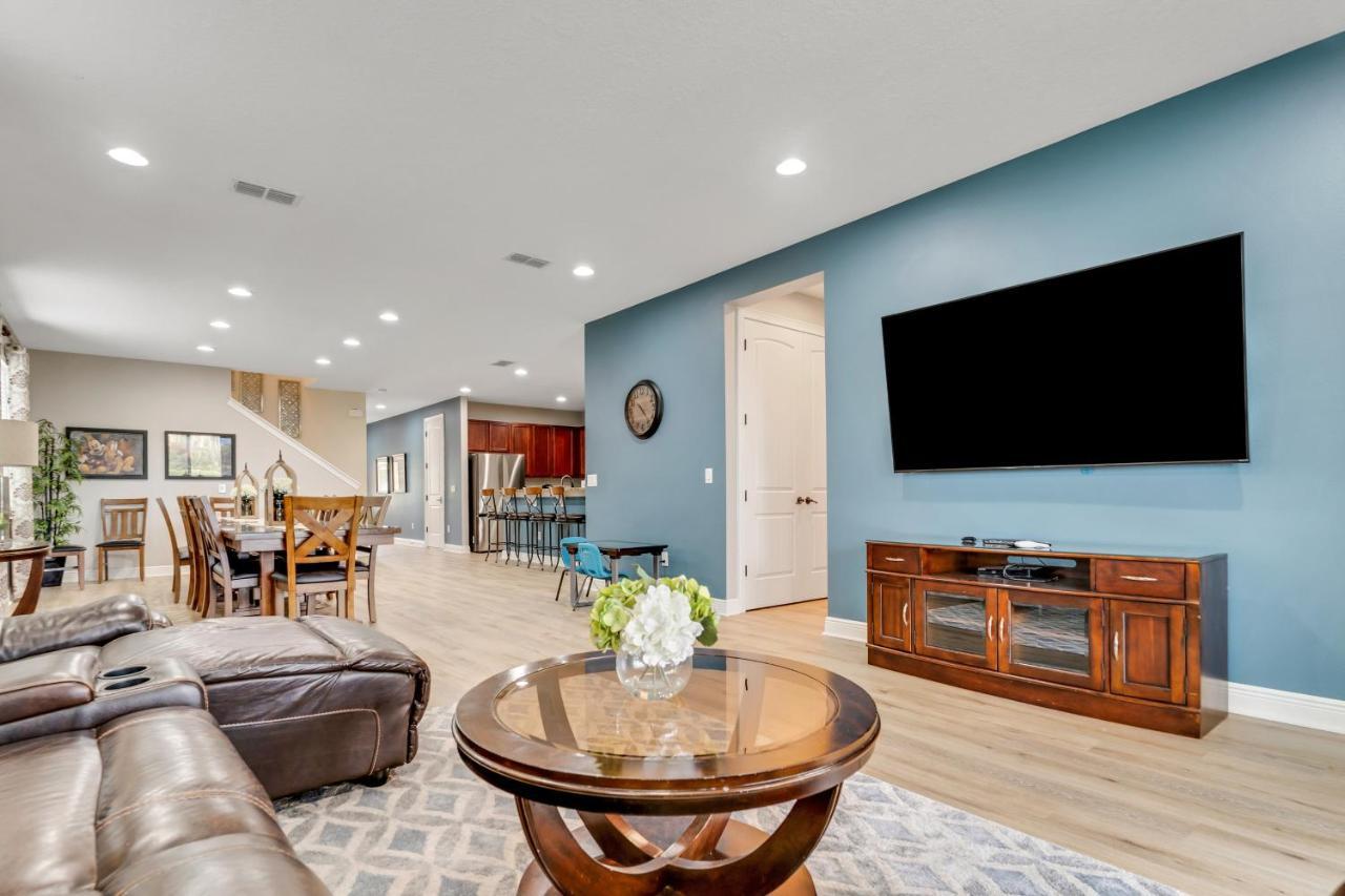 Huge 10 Bdr Family House With Arcades And Free Pool Heat Near Disney Orlando Eksteriør bilde