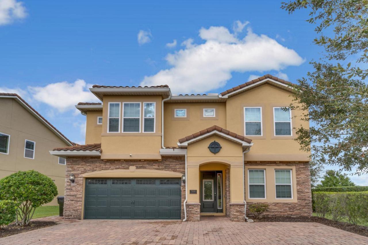 Huge 10 Bdr Family House With Arcades And Free Pool Heat Near Disney Orlando Eksteriør bilde