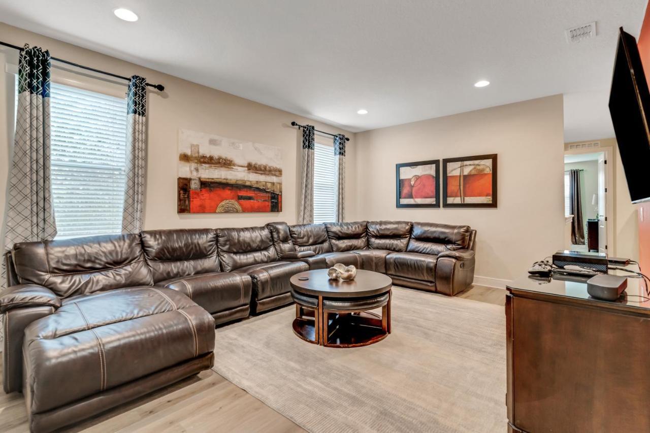 Huge 10 Bdr Family House With Arcades And Free Pool Heat Near Disney Orlando Eksteriør bilde