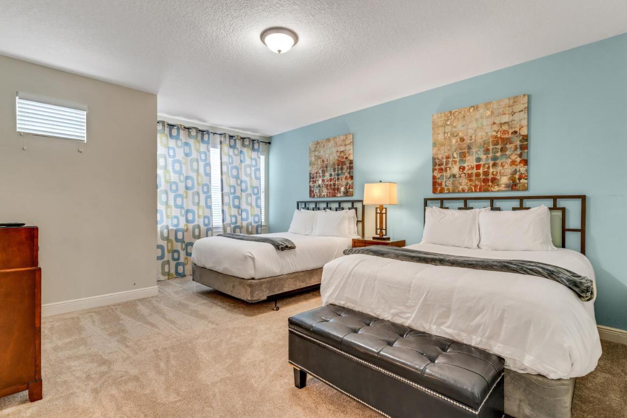Huge 10 Bdr Family House With Arcades And Free Pool Heat Near Disney Orlando Eksteriør bilde